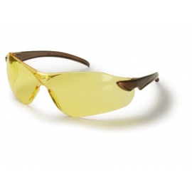 Okulary ZEKLER 15 żółte, oprawki brązowe