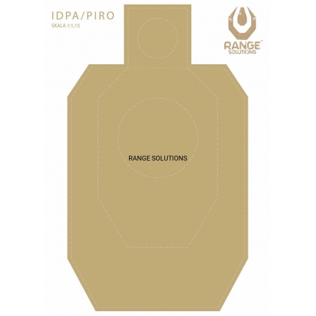 Tarcza strzelecka IDPA/PiRo, papier, Range Solutions