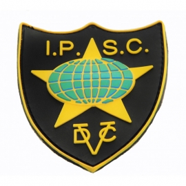 Gumowa naszywka z rzepem, logo IPSC