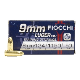 Amunicja 9mm Luger 124gr Training Dynamics, Fiocchi